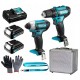 Makita clx224x wiertarko-wkrętarka df333d zakrętarka td110d zestaw