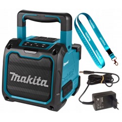 Makita dmr200 akumulatorowy głośnik budowlany bt usb aux 10,8-18v +zasilacz