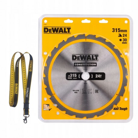 Dewalt dt1961 tarcza do drewna piła tarczowa 315x30mm 24z szybkie i precyzyjne cięcie