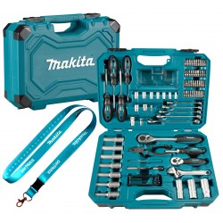 Makita e-08458 zestaw narzędzi osprzęt bity grzechotka nasadki 87szt