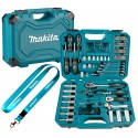 Makita e-08458 zestaw narzędzi osprzęt bity grzechotka nasadki 87szt