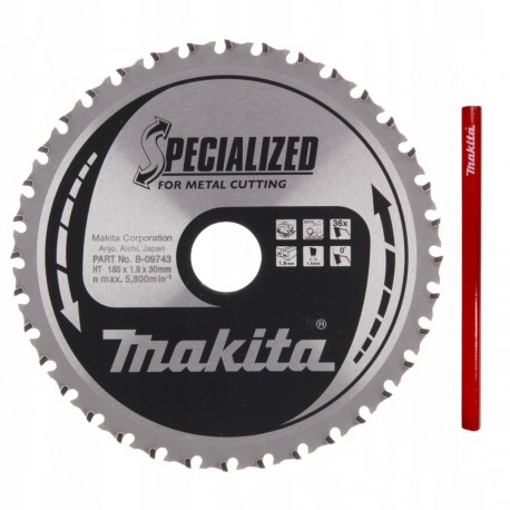 Makita tarcza do cięcia metalu specialized t.C.T, 185 x 30 mm, 36 z