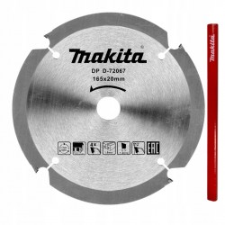 Makita d-72067 tarcza tnąca do sidingu 165mm, 4 zęby