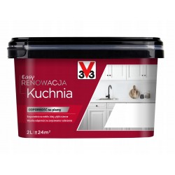 V33 farba do mebli renowacyjna kuchnia i płytki biała 2l