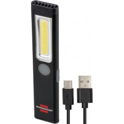 Brennenstuhl latarka led cob klips manges akumulator 200lm usb na prezent