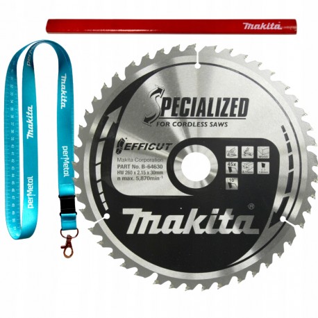 Makita b-64630 tarcza tnąca efficut 260x30 45z drewno