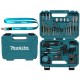 Makita e-15095 zestaw osprzętu w walizce bity wiertła miara 60el.