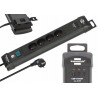 Brennenstuhl Listwa Zasilająca 4 Gniazda + Usb-c Pd 65w I Usb-a 3m Czarna