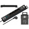 Brennenstuhl Listwa Zasilająca 4 Gniazda + Usb-c Pd 30w I Usb-a 1,8m Czarna
