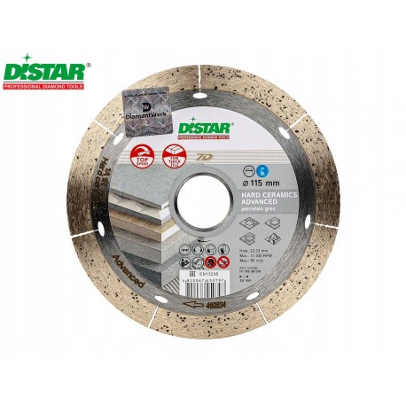 Distar Tarcza Diamentowa Hard Ceramics 200x1,2x10