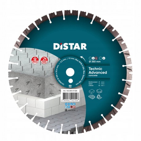 Distar Tarcza Diamentowa Technic Advanced Do Betonu 350x3,5