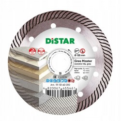 Distar Tarcza Diamentowa Gres Master 125x1,4x10x22 Do Ceramiki I Gresu