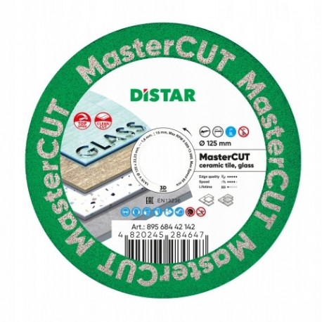 Distar Tarcza Diamentowa Mastercut 125x1,6/1,0x15x2 Ceramika Na Sucho Mokro