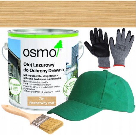 Osmo 701 Olej Lazurowy Do Ochrony Drewna Bezbarwny Mat 2.5l