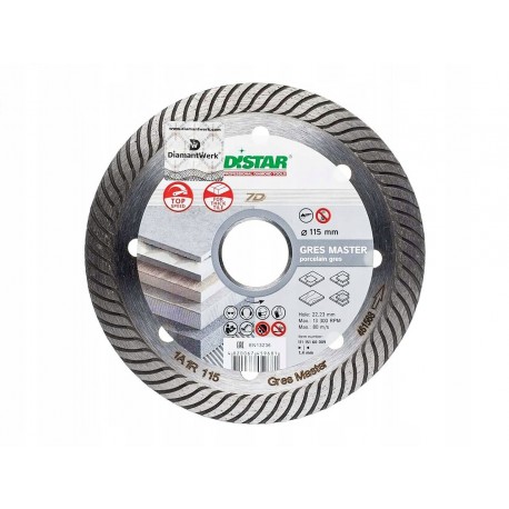 Distar Tarcza Diamentowa Gres Master 115x1,4x10x22 Do Ceramiki I Gresu
