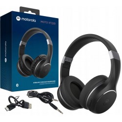 Motorola Xt220 Słuchawki Bluetooth Bt Bezprzewodowe +jack 3,5mm 40mm Czarne