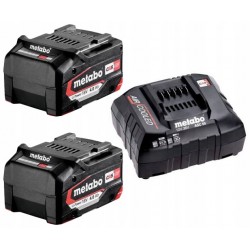 Metabo Zestaw Zasilający 2x Akumulator 4ah 18v Lipower +ładowarka Asc55 Cas