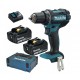 Makita Ddf482rfj Wiertarko-wkrętarka 18v 2xaku 3ah Ładowarka Makpac Zestaw