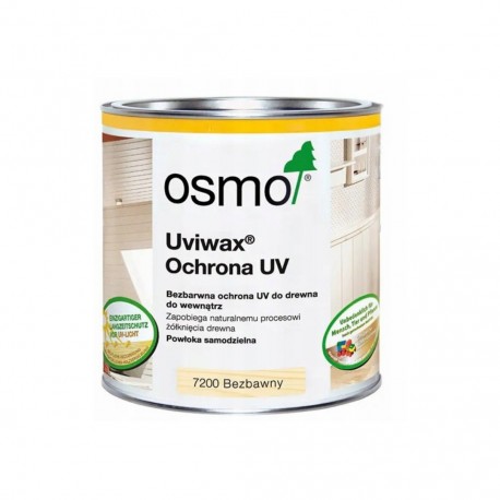 Olej Do Drewna Ochronny - Ochrona Przed UV Uviwax Osmo 7200 125ml 0,125l Bezbarwny
