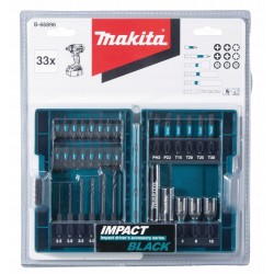 Makita B-66896 Zestaw Bitów I Wierteł Udarowych Końcówki Nasadki 33szt