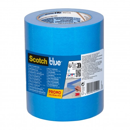 Scotchblue Taśma Malarska Uniwersalna Do Różnych Powierzchni 3-pak 48mmx41m