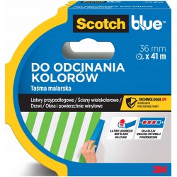 Scotchblue Taśma Malarska Do Odcinania Kolorów, 36mm X 41m