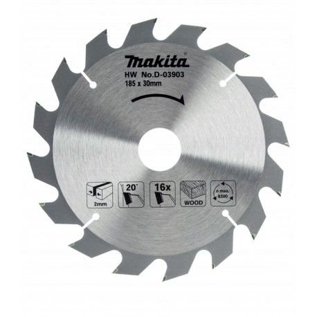 Makita Tarcza Do Drewna Tnąca 185x30x16z