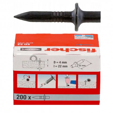 Fischer Ed 22 Gwóźdź Wbijany 4,0x22mm 200 Szt