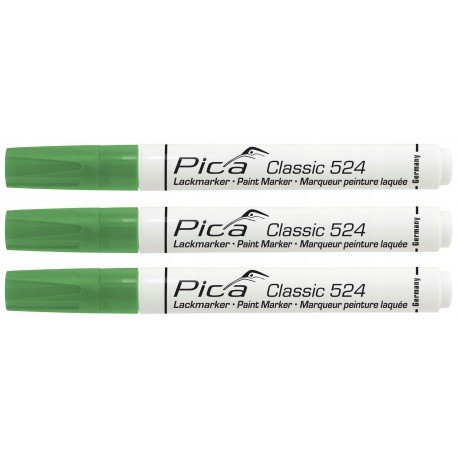 Pica 524/36 Marker Olejowy Znacznik Zielony 3szt