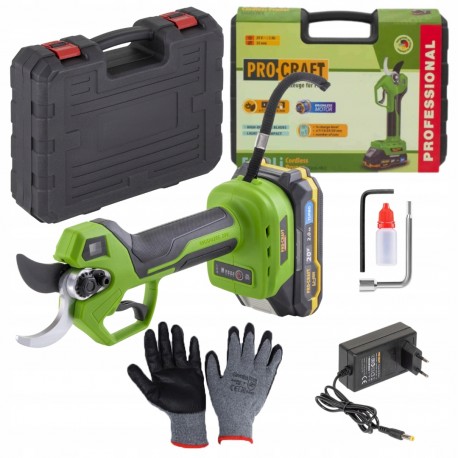 Procraft Es32li Sekator Nożyce Akumulatorowe 20v 35mm Lcd