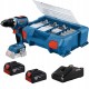 Bosch Gsr 18v-65 Wiertarko Wkrętarka 18v 2x4ah Ładowarka Walizka Osprzęt