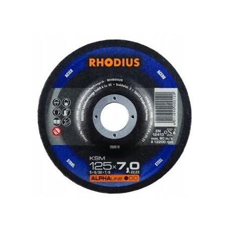 Rhodius KSM fi 125x7 tarcza do szlifowania metalu