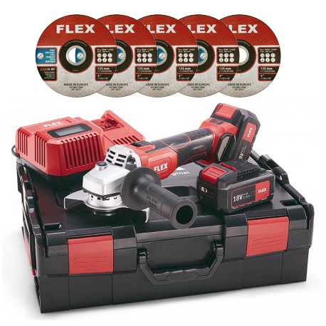 Flex L 125 szlifierka kątowa 18.0-EC/5,0 SET
