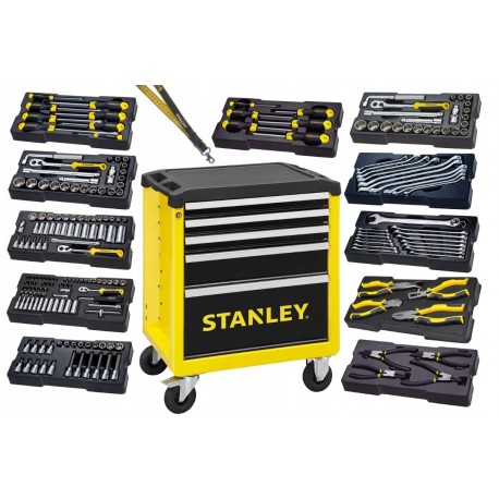 Stanley wózek narzędziowy 5 - szufladowy z wyposażeniem (214 elementów)