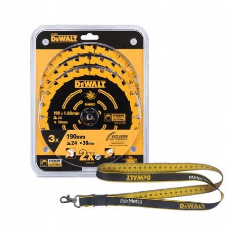 DEWALT DT10399 TARCZE DO DREWNA 190MM 24Z 3 SZT.