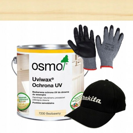 Osmo Ochrona Drewna Przed Uv Uviwax 7200 2,5l Bezbarwny + Gratisy