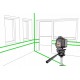 Laser Liniowy Samopoziomuący Zielony Lamigo Cross 4d + Kolumna Rozporowa