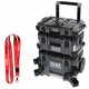 Flex tk-l sp set-1 zestaw 3 walizek transportowych mobilny warsztat skrzynia narzędziowa na kólkach stack pack standard