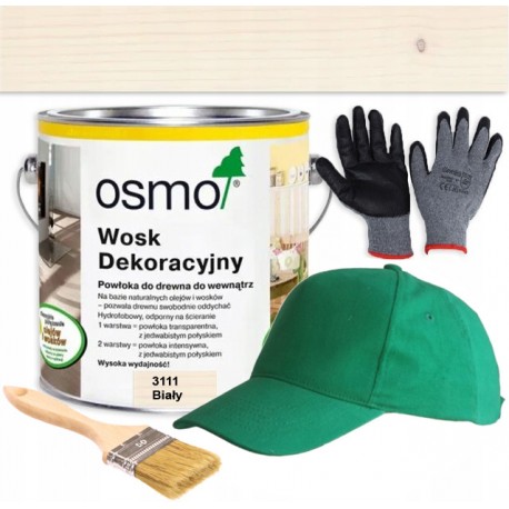 Osmo wosk dekoracyjny: transparent 3111 biały 2,5l