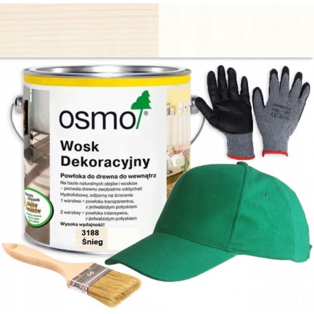 Osmo wosk dekoracyjny transparent 3188 śnieg 2,5l