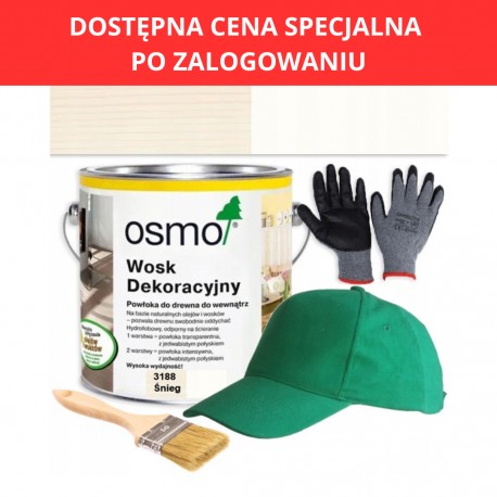 Osmo wosk dekoracyjny transparent 3188 śnieg 2,5l