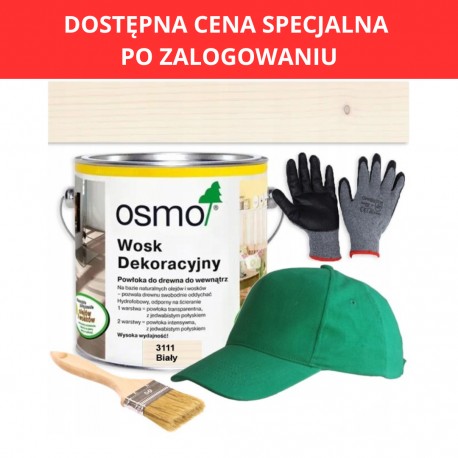 Osmo wosk dekoracyjny: transparent 3111 biały 2,5l