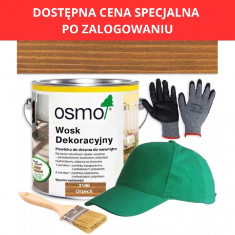 Osmo wosk dekoracyjny transparent 3166 orzech 2,5l