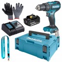 Makita dhp485rf1j wiertarko-wkrętarka 18v bl udar 1xaku 3ah makpac