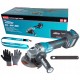 Makita ga029gz szlifierka kątowa 125mm z regulacją bldc aws xgt 40V max • 125 mm • 3000 – 8500 obr./min