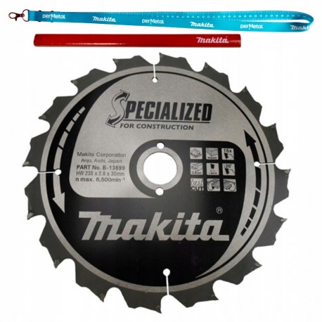 Makita b-13699 tarcza tnąca do desek konstr. 235 x 30 mm, 16z