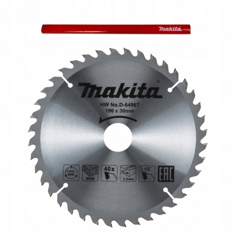 Makita d-64967 tarcza do drewna 190x30mm 40z