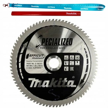 Makita e-06323 tarcza metalu efficut 260x30mm 81z do aluminium