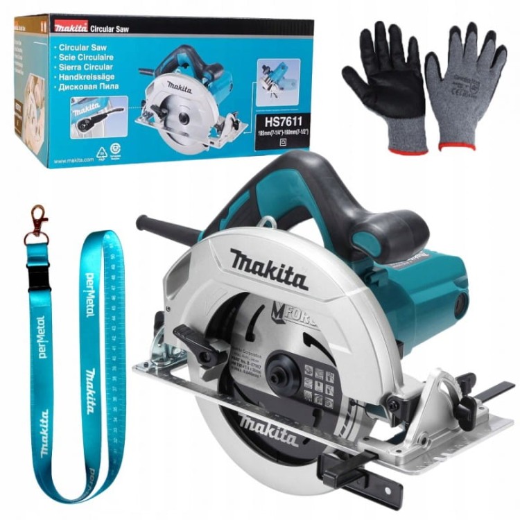 Makita HS7611 pilarka tarczowa  ręczna  1600W 5500 obr./min 190 mm