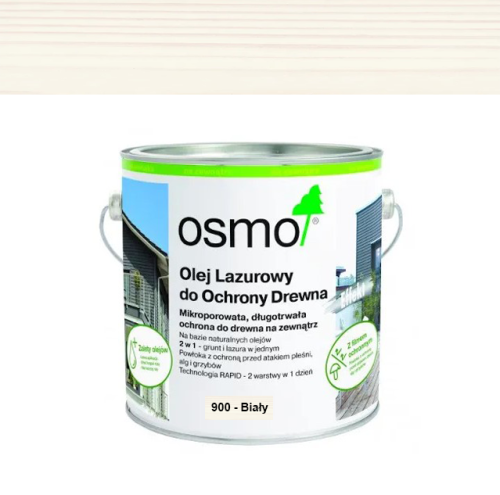 Osmo Olej Lazurowy Do Ochrony Drewna Biały 2,5l